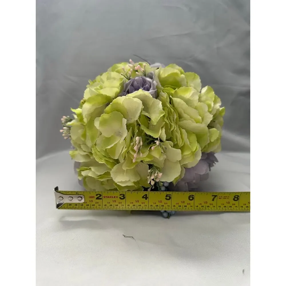 Homecoming prom floral bouquet artificial light purple light green silver